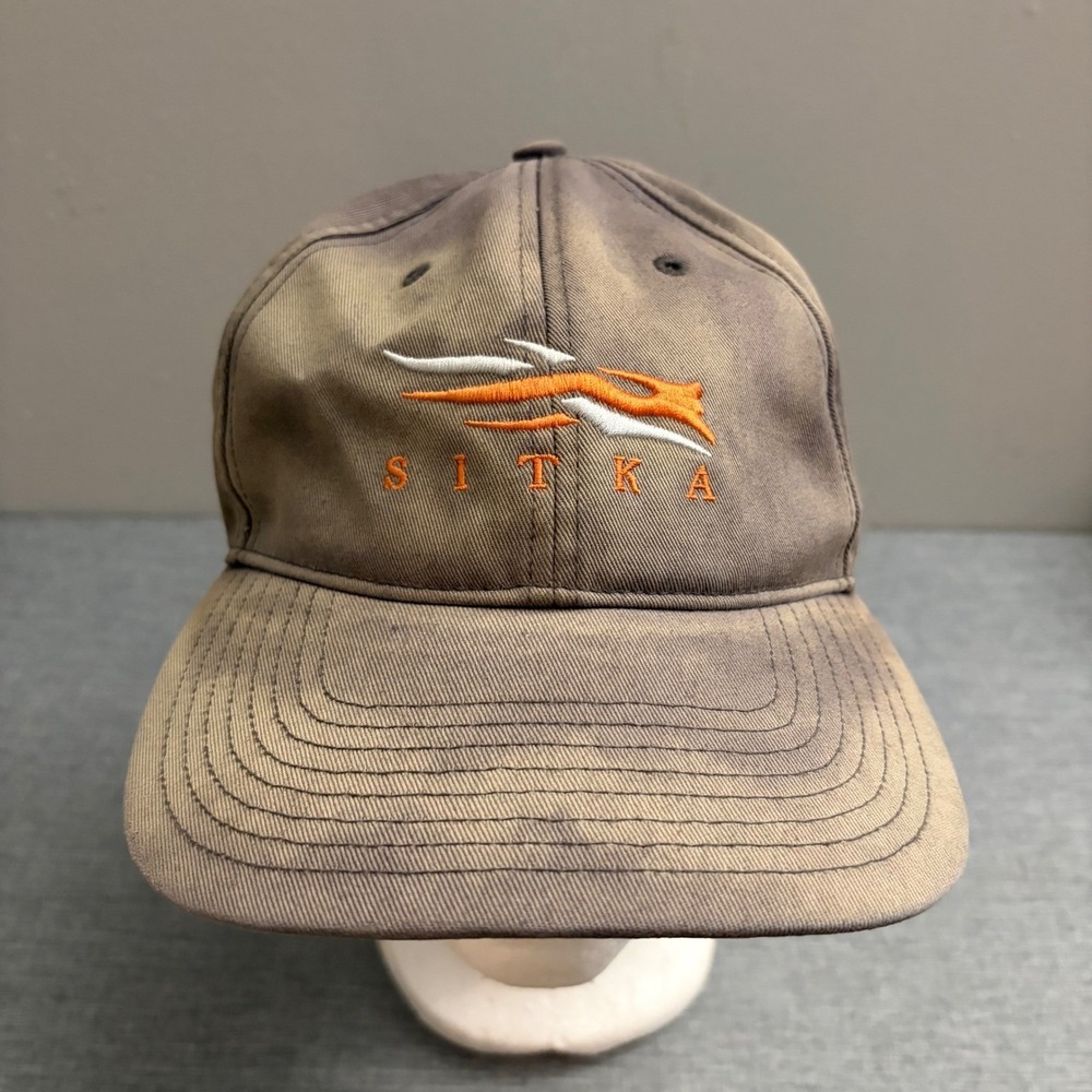 Sitka Hat Baseball Cap Mens OSFM Brown Embroidered Logo Distressed Hunting Gear